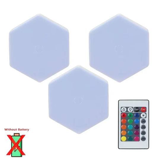 3/6Pcs Touch Control Hexagonal LED Wall Light,Honeycomb Lights, Touch Sensitive Wall Lights, Night Lights, Honeycomb Lights