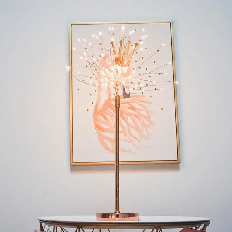 Feather Lamp Nordic Desk Lamp European-Style Bedroom Bedside Feather Table Lamp Night Light Table Lamp Decoration Modern