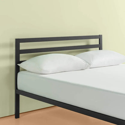 Santrell 14" Contemporary Modern Metal Platform Bed