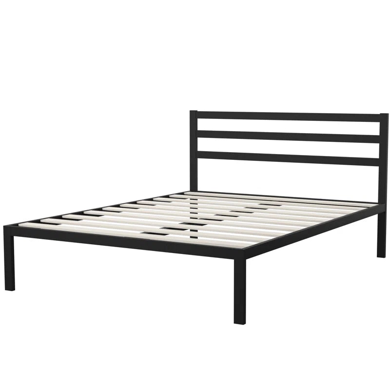 Santrell 14" Contemporary Modern Metal Platform Bed
