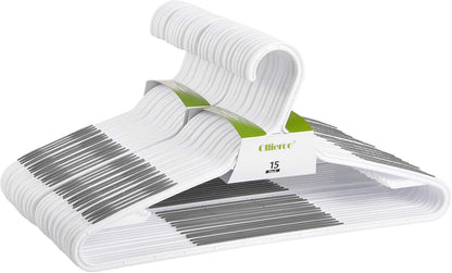 30 Pack Bendable Plastic Hangers Light-Weight Non-Slip Clothes/Suit Hangers (Grey)