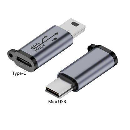 Typec Female to Mini Usb/Type C Female to Micro Usb/Micro USB Female to Type C/Micro USB Female to Mini USB Connector Adapter